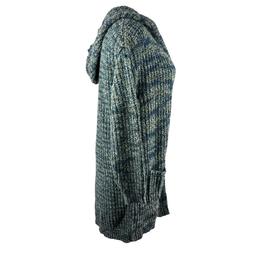 *Flawed Sundance Long Cardigan Sweater Space Dye Duster Hooded Wool Blend Small - Picture 10 of 16